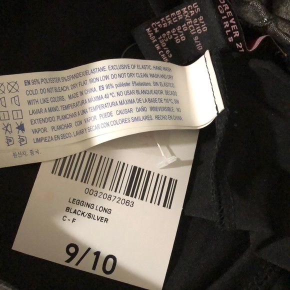 NWT Forever 21 Girls Metallic Light Weight Legging - Picture 11 of 11